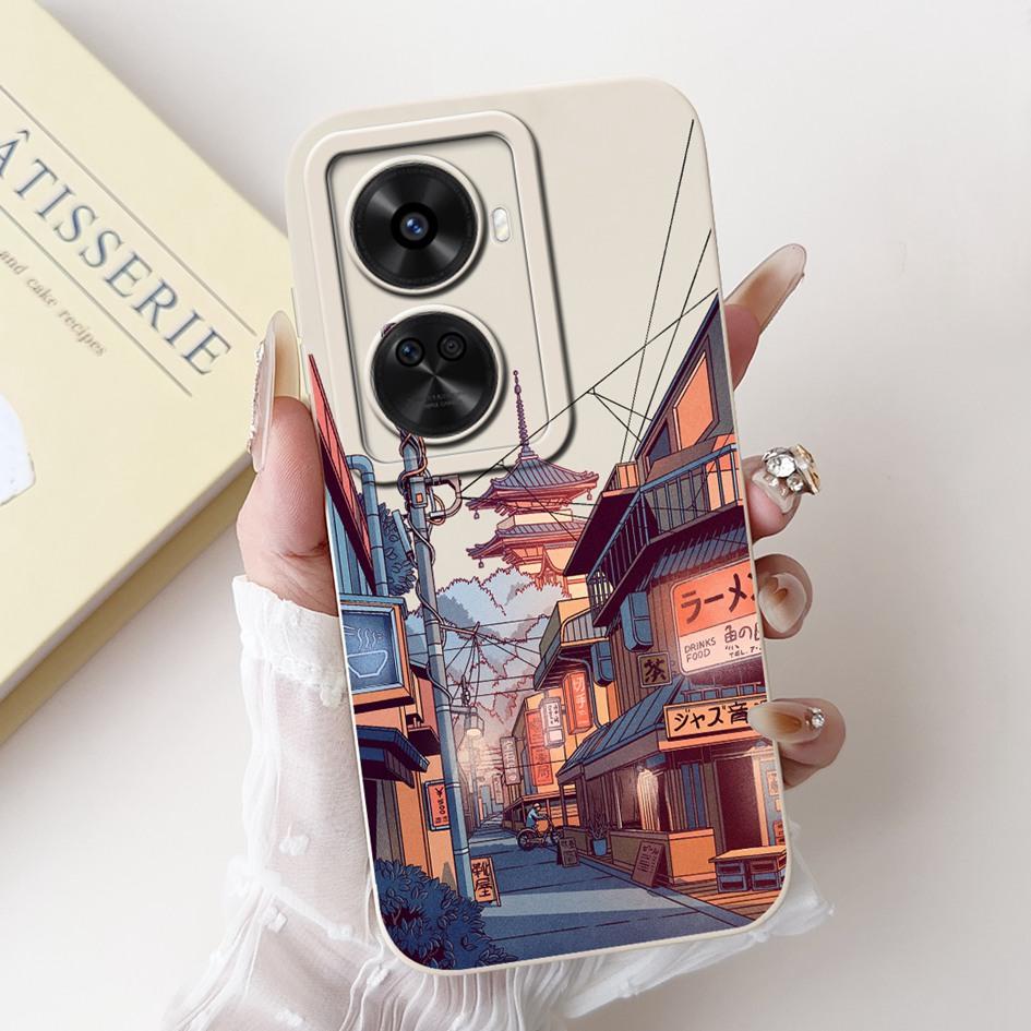 Für Huawei nova 12 SE 2024 Hülle BNE-LX1 Stoßfeste Abdeckung Niedlicher Astronauten-Cartoon Mattes Funda auf Huawei Nova12 SE Quadratischer Schutz