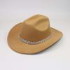European, American British style jazz hat men's and women's high-end flash rhinestone accessory hat western cowboy hat