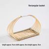 Handwoven Bamboo Rectangular Carrying Basket