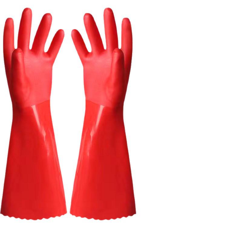 Dishwashing Gloves: Fleece-Lined, Thick, Warm, Long, Unisex, Durable Rubber