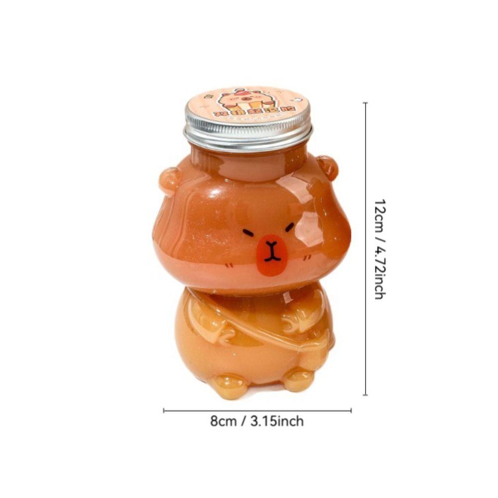 Resuable Capybara Slime Kit Cartoon Decompression Toy Portable DIY Crystal Mud  Party Favors