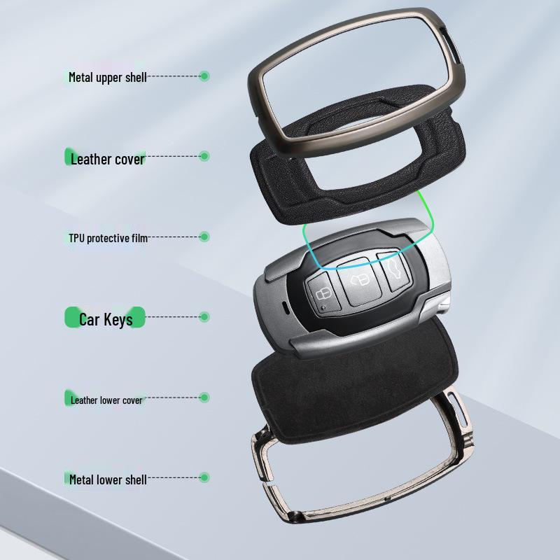BYD Song, Tang Max, G5 Surui, E5 Sirui, G6 Qin Metal Key Case – Creative Car Shell Buckle (Old Models)
