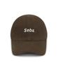 Sebseu Small Logo Twill Brown Ball Cap - Brown