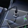 Ładowarka samochodowa USB-A USB-C PD QC 65W - czarna