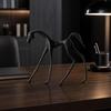 Alloy Horse Decor Statue Modern Geometric Figurine Contemporary for Display Shelf, Hotel