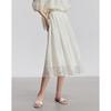 Chuyu 2025 Summer Embroidered Lyocell A-Line Maxi Skirt