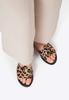 Wittchen Damen Tierprint Leder Flip-Flops Schwarz und Braun Echtes Leder