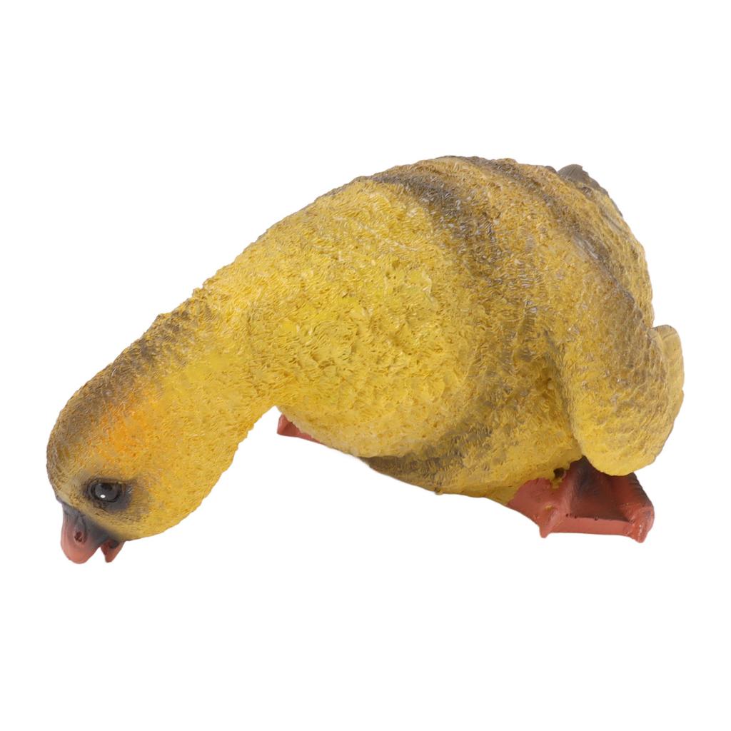 Entenstatue Niedlich Lebendig Lebensecht Leuchtende Farbe Wetterfest Harz Ente Hofdekoration für Bauernhof Balkon Trinken