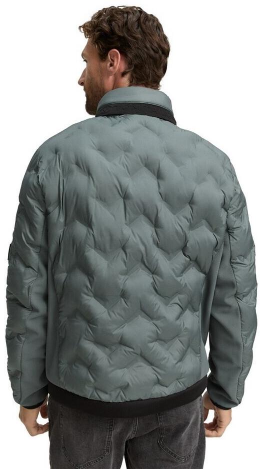 Winter Jacket Tom Tailor Hybrid Quilted Jacket with Detachable Hood Washed Jasper Green