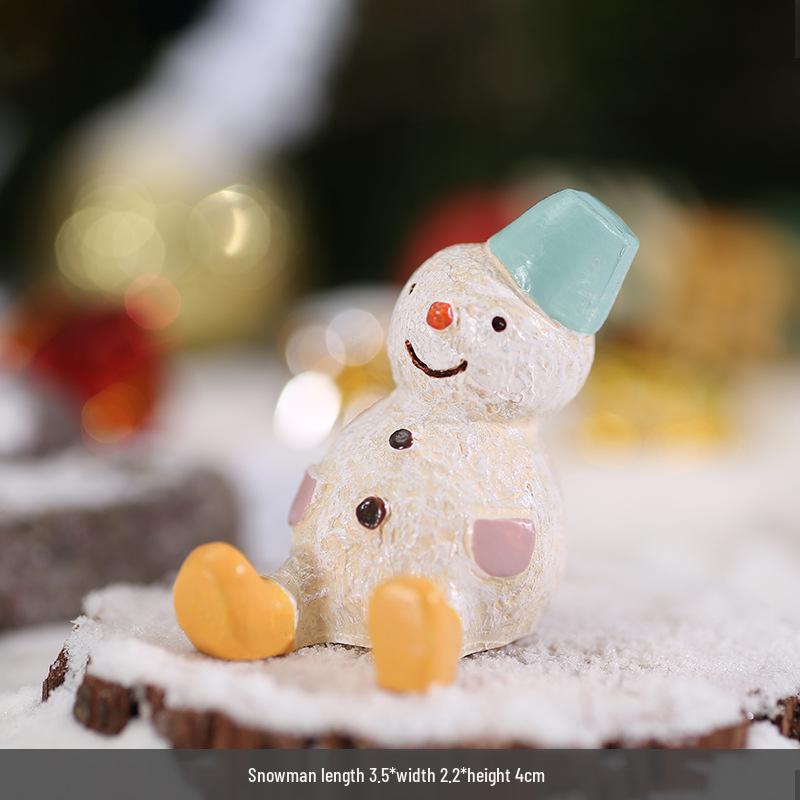 ZAKKA Świąteczne Miniaturki Zwierząt z Żywicy do Dekoracji Biurka