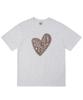 Match Glove Crushed Heart Oversized Tee (Light Melange)