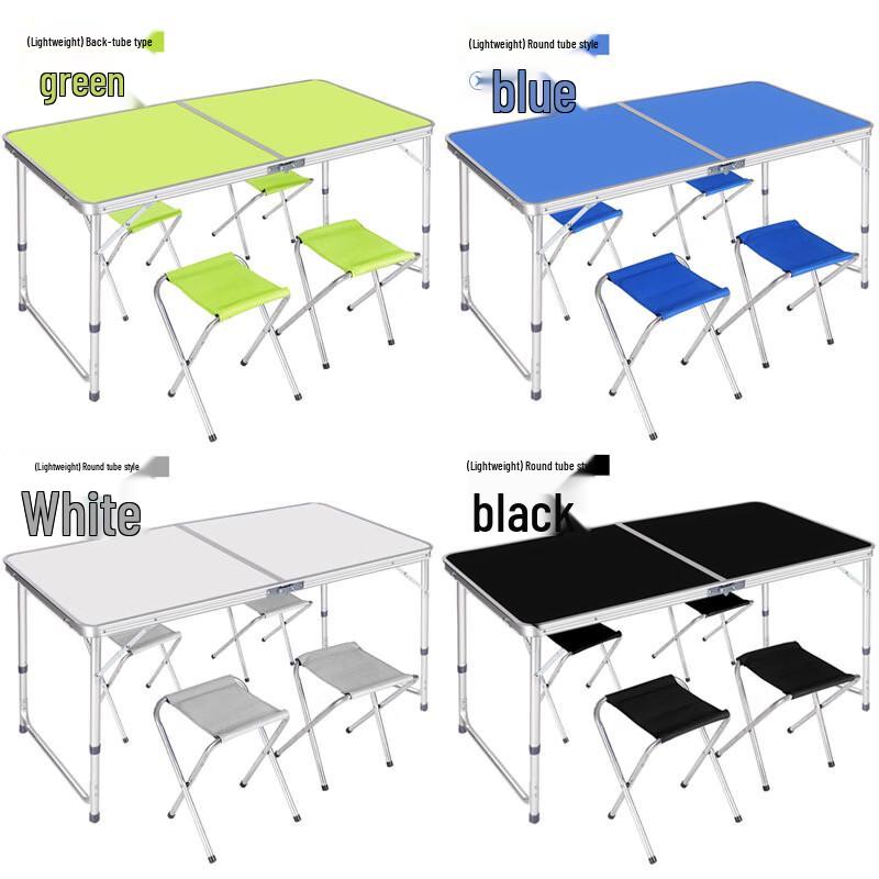 OIMG Portable Retractable Aluminum Outdoor Folding Table