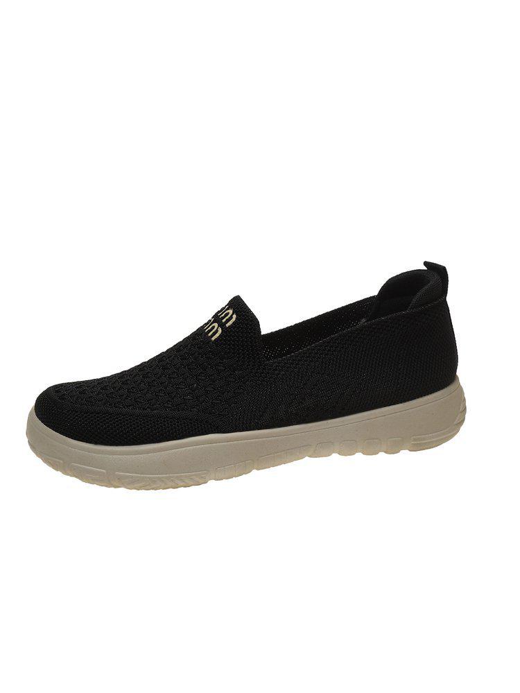 2025 Damen Atmungsaktive Leichte Slipper Freizeitschuhe - Weiche Sohle, Runde Zehenpartie, Frühling/Herbst Stil