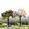 Mini Simulation Sakura Trees Kawaii Micro Figurines Landscape for Garden Kawaii Cherry Desk Ornaments Hosehold Desk Decors