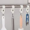 4pcs Clip Hooks Tube Clamp Hook Kitchen Bathroom Multi-function Hanger Hook For Clothes, Bags, Towels, Homes, Kitchens Bathrooms