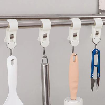 4 Stück Cliphaken Rohrschelle Haken Küche Bad Multifunktions-Aufhänger Haken Für Kleidung, Taschen, Handtücher, Wohnungen, Küchen Badezimmer