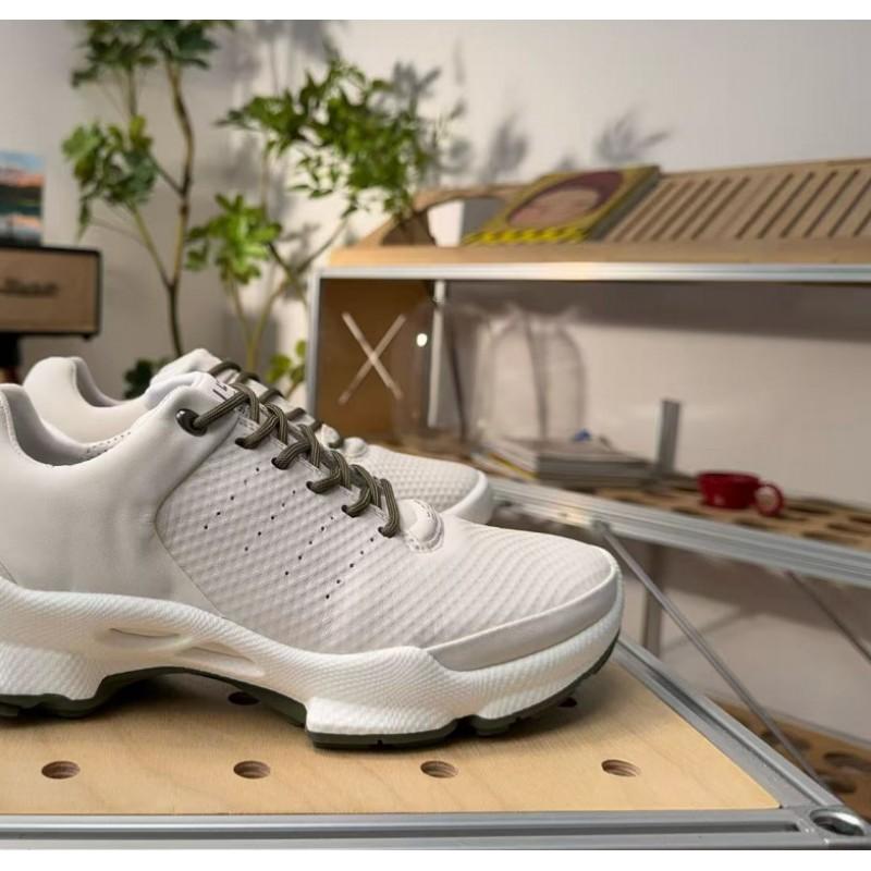 Womens Lightweight Comfortable Walking Sneakers With Cushioned Sole Breathable Leather Upper Flat Heel Daily Wear Light
