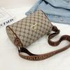 Versatile Retro Plaid Small Square Bag with Wide Shoulder Strap 2025