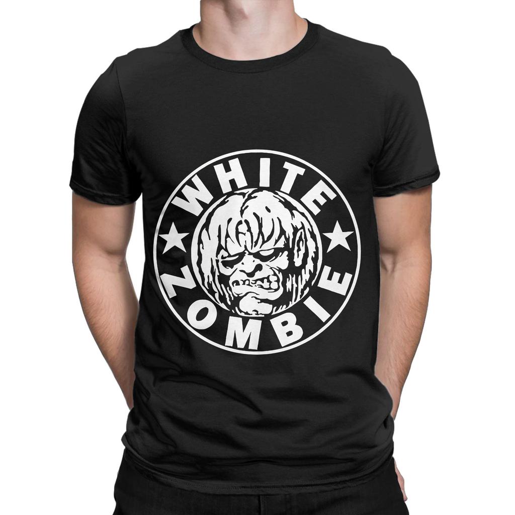 White Zombie Funny Graphic 100% Cotton T-Shirt The Robzombie Tees Tops For Men