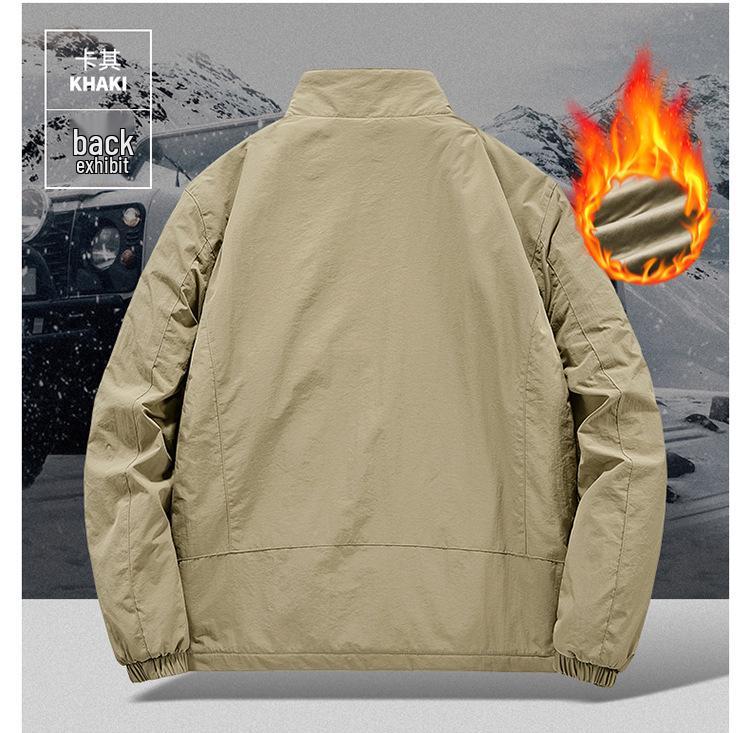 2026 Cross Douyin Plus Velvet Men's Jacket: Outdoor Sports Casual Korean Style for Middle-Aged - New Explosive Style