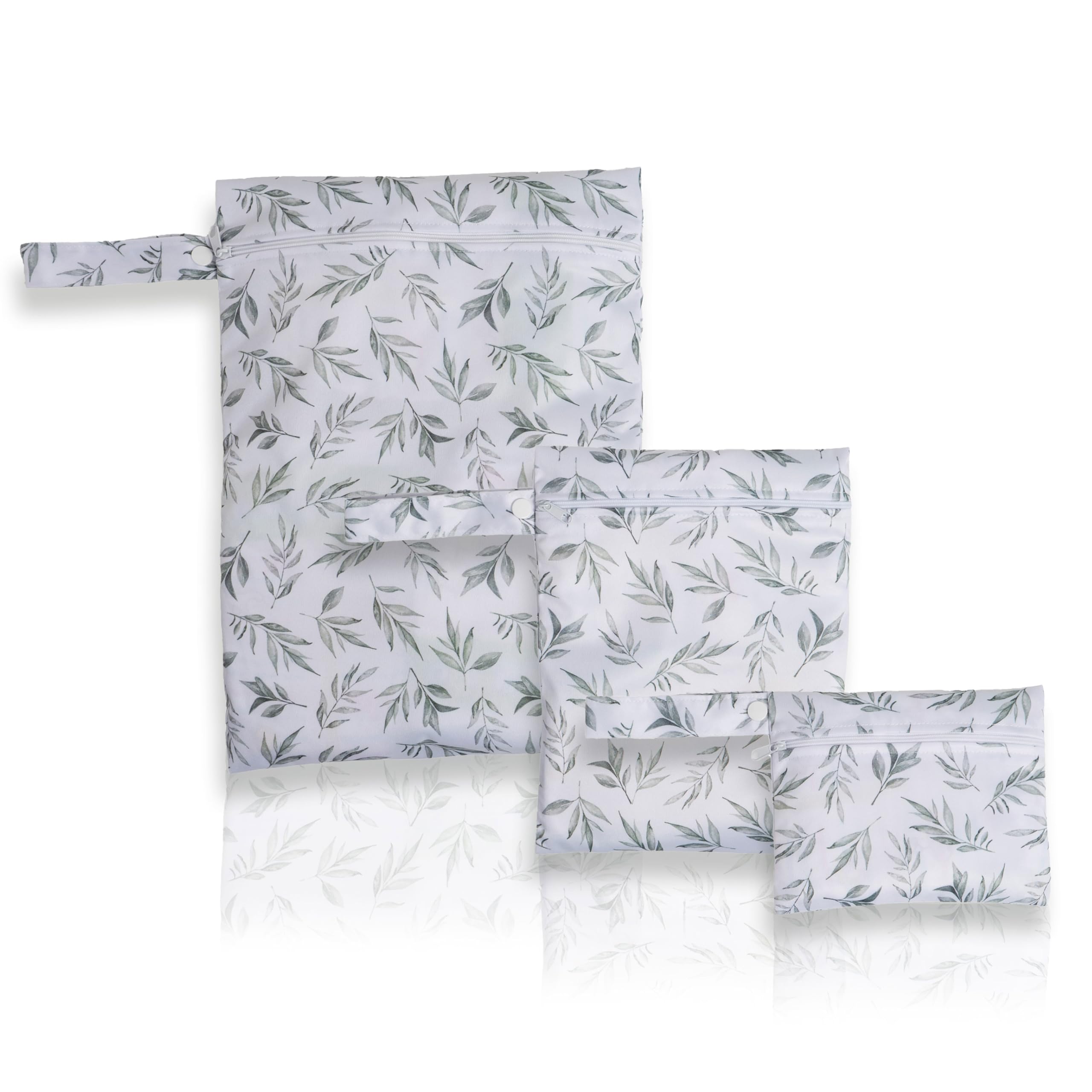 

Waterproof Diaper Pouch Set for and Kindergarten [plunmoln] (3-Piece Set), Multi-Purpose, Travel, Yoga, Gym, Sports, Daycare, (E (Leaf))