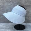 Cold Silk Cool Semi-Empty Top Hat Women'S Simple And Versatile Daily Ponytail Hat Summer Big Eaves Sun Hat