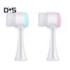 2-In-1 Face Cleansing Brush Double-sided Silicone Soft Bristles Makeup Removal Exfoliating Deep Pore Cleaning Manual Face Wash Scrubber Facial