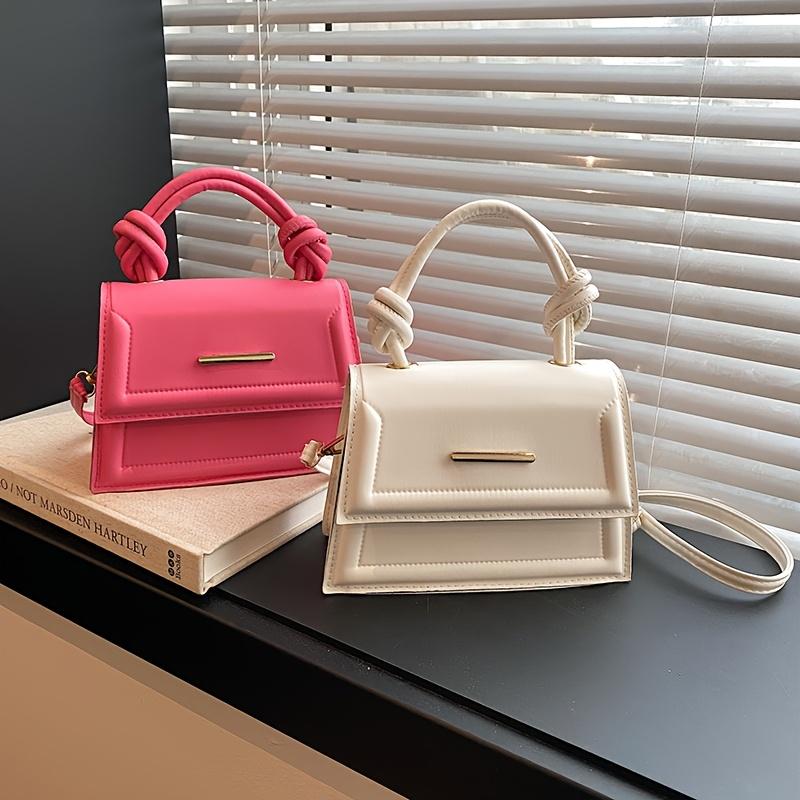 Women's Crossbody Shoulder Bag Detachable Strap Minimalist Square Design Casual Handbag Crossbody Purse, Versatile Fashion Accessory, Durable Handbag