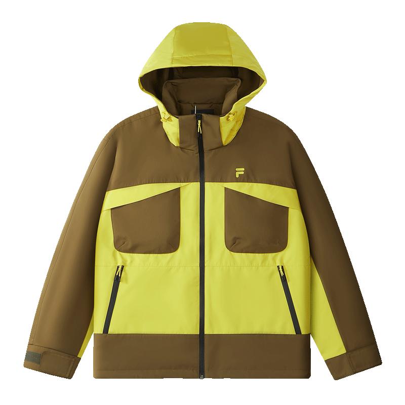 FILA FUSION Men s Colorblock Hooded Woven Jacket L