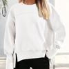 Women's Casual Long Sleeve Crew Neck Pullover Hoodie