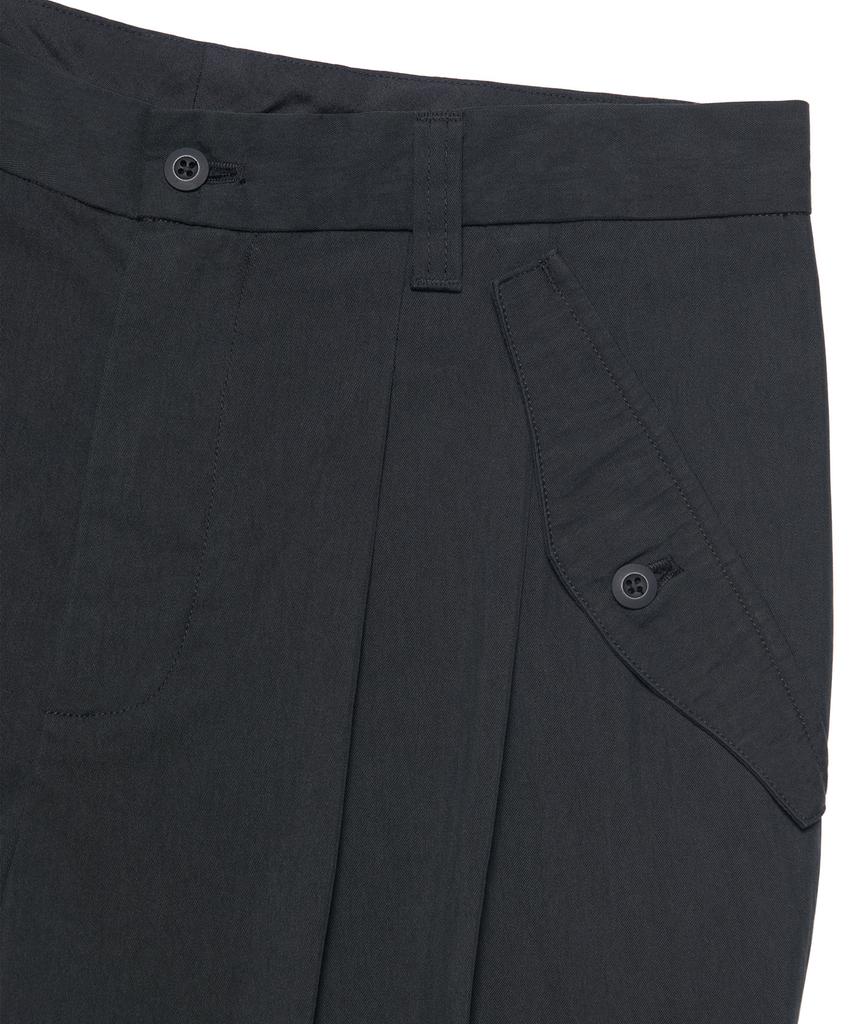 Nomaenyueol Flap Wide Slacks - Black