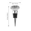 2PCS Reusable Crystal Wine Bottle Stopper Decorative Wine Bottle Cork Wine Bottle Sealer  Party