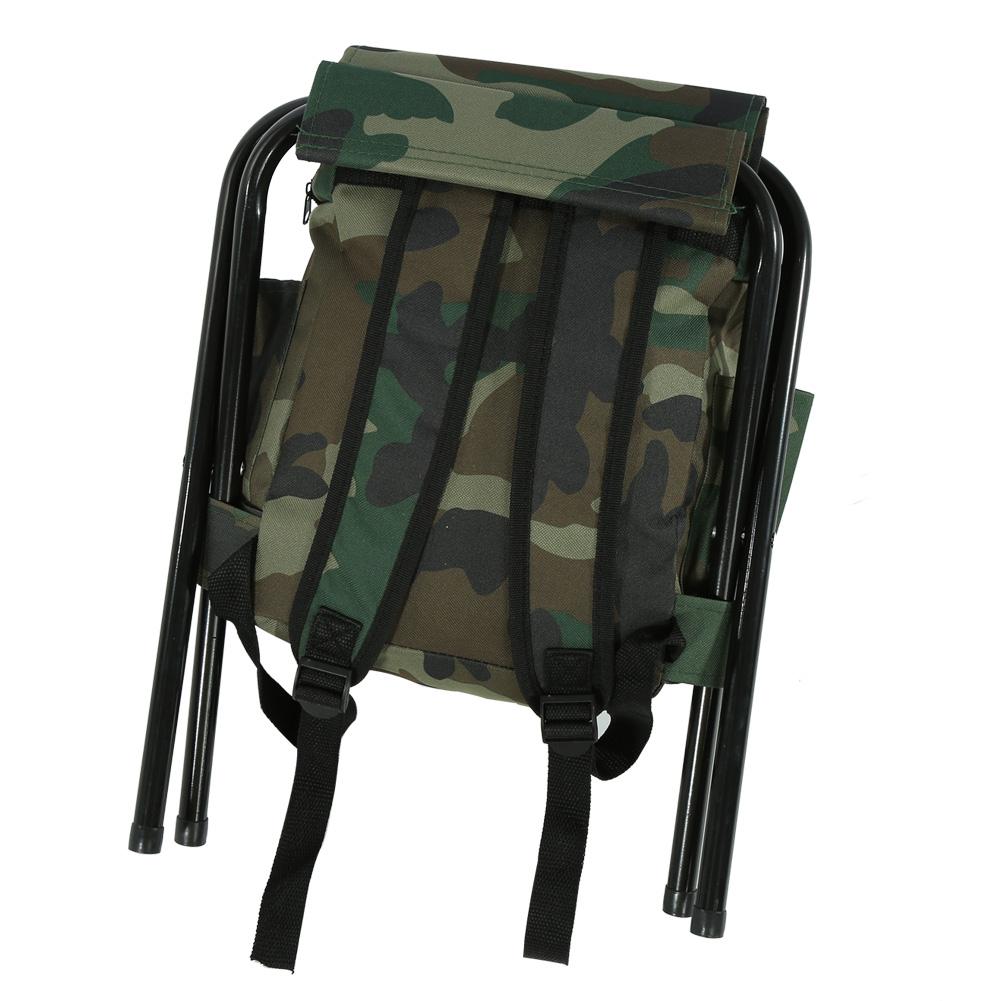 Foldable Outdoor Camping Fishing Stool Convenient Carry Seat With Storage Bag