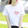 Bottom Shirt Ins Sweet Simple Flowers Round Neck Wear FeUnisex Print Fashion Internet Celebrity Commuter Shortsleeved Tshirt