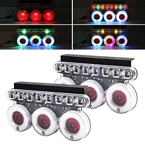 

Aoling Мотоциклетный задний фонарь для прицепа грузовика задний фонарь 24 В стробоскоп для небольших автомобилей грузовой прицеп задний фонарь красный синий желтый зеленый цвета радуги