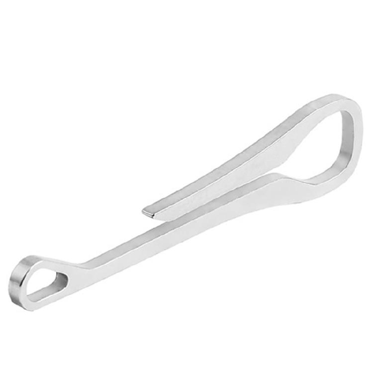 2 Pcs Pocket Clip Stainless Steel Belt Buckle Outdoor Carabiner Hook Buckle