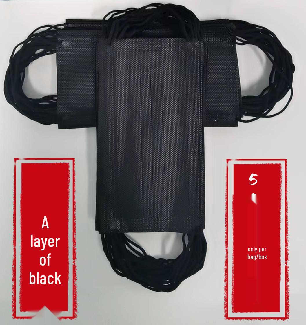 

Breathable Summer Thin Disposable Sunscreen Masks, Single Layer, Black & White, Individually Packaged