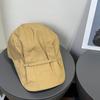 Strap design forward hat for women, spring and summer versatile baseball cap, face-slimming newsboy cap