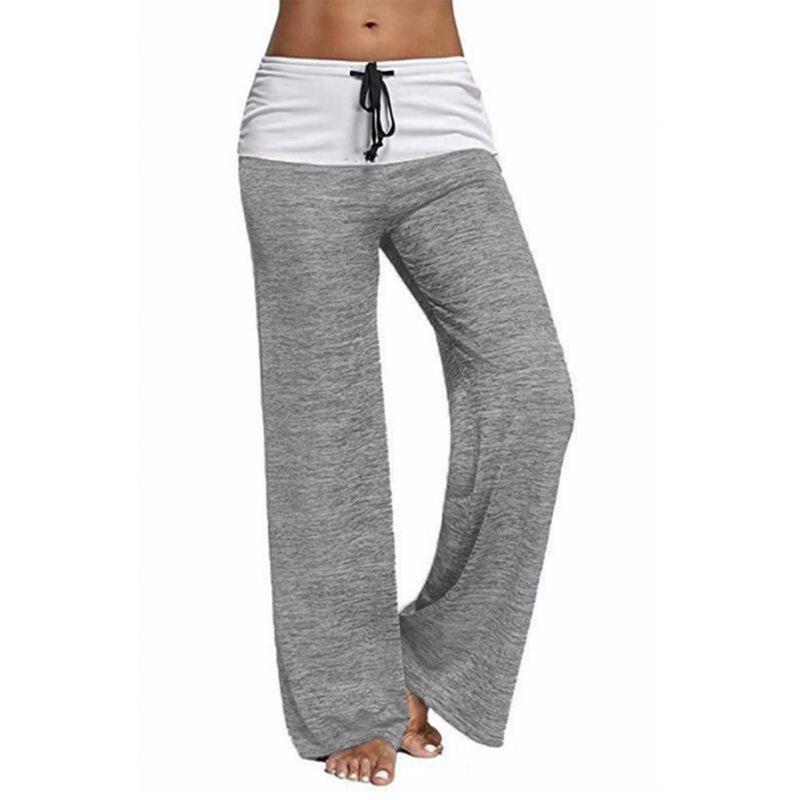 Women Fitness Yoga Quick Dry Sweatpants Casual Loose Drawstring Pants