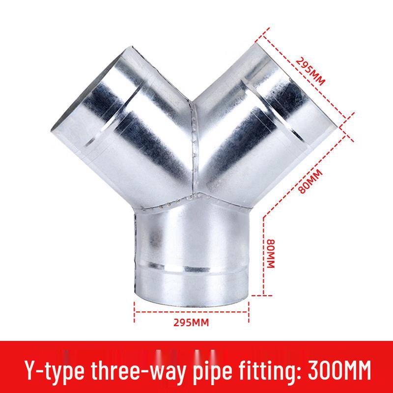 Y-tipa 300 mm izplūdes caurules trīsceļu