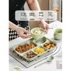 HANDUNYOU Honey Tea Ceramic Divided Plate Set