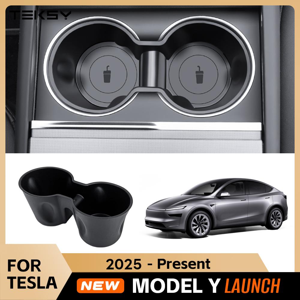 Watercup Holder for Tesla New Model Y 2025 Launch Juniper Model 3 2024 Highland