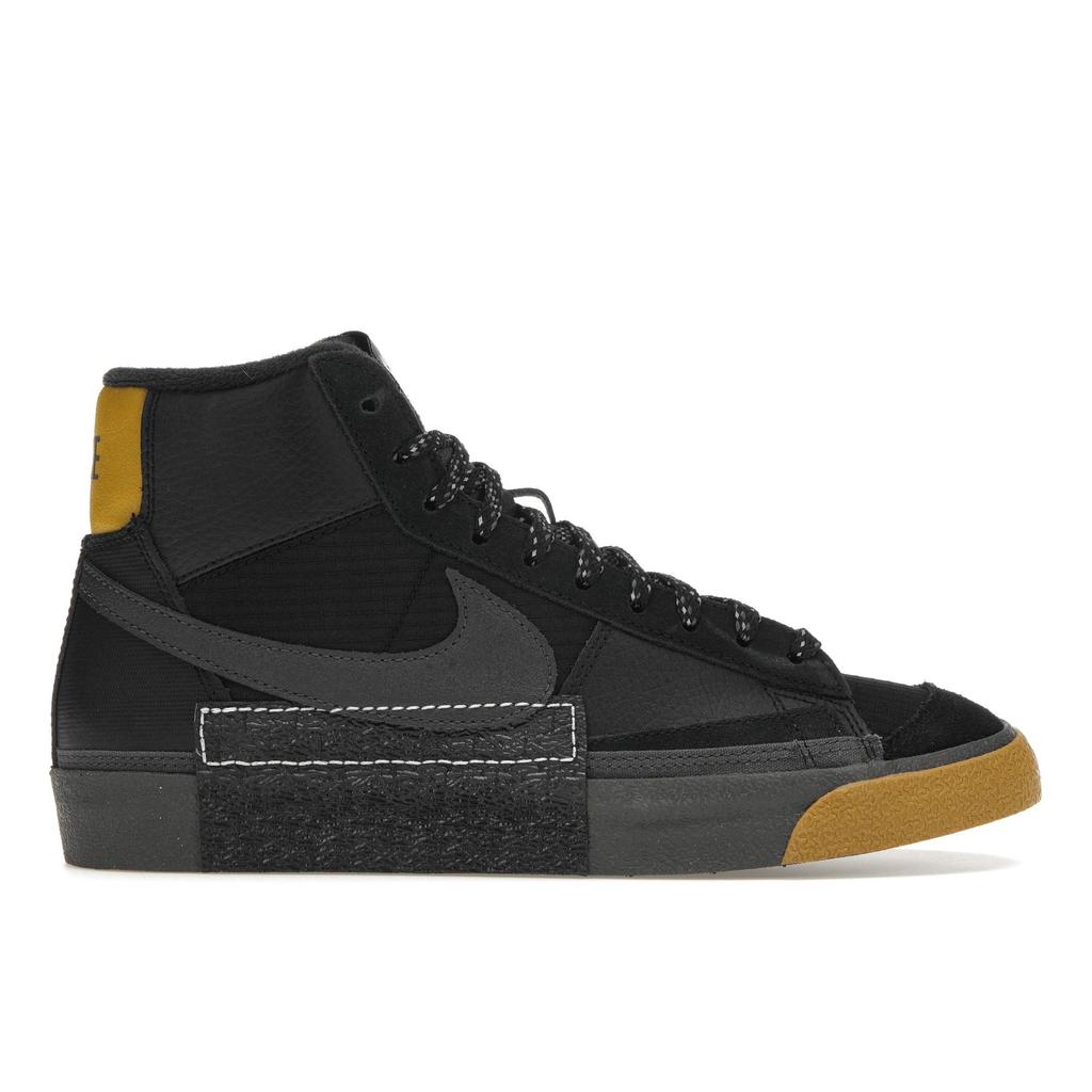 Nike Blazer Mid Pro Club Remastered - Schwarz Bronzine Herren Sneaker Mittel-Aschblau-Tönung FB8891-001