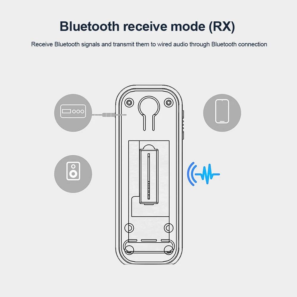 New Bluetooth 5.4 Audio Transmitter Receiver 3.5MM AUX Stereo Music Wireless Adapter With Mic For TV PC Car Kit Speaker Headset