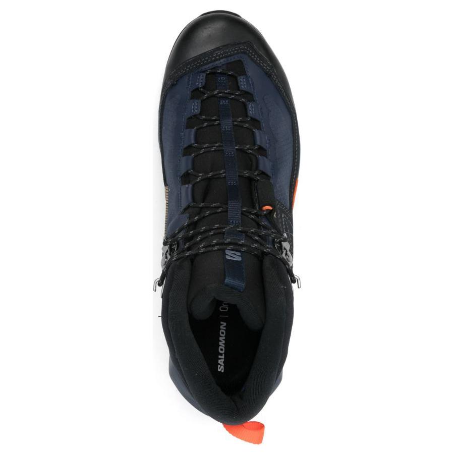 SALOMON X Ultra Simple Comfortable Non-Slip Wear-Resistant High-Top Hiking Shoes Unisex Hiking Shoes Black Blue 476865