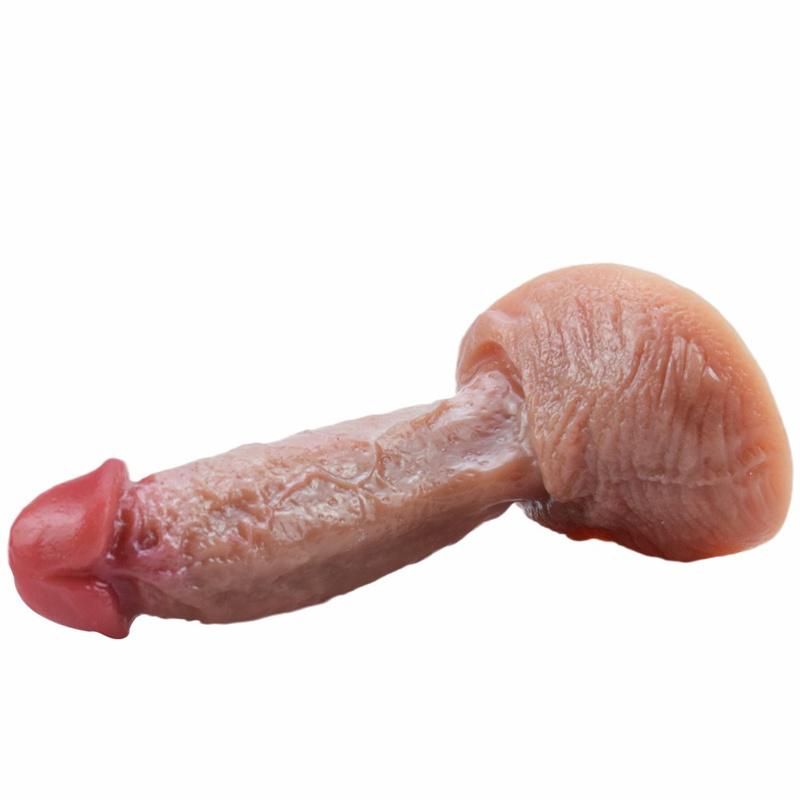 Flüssigkeit Silikon Sucker Simulation Penis Große Fleisch Stick Dildo Lebensechte Penis Weibliche Masturbation Gerät Erwachsene Sex Produkte