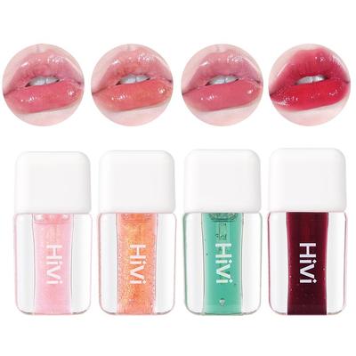 4 Color Lightweight Glass Shine Lip Tint Long Lasting Stained Smooth Cosmetics V006
