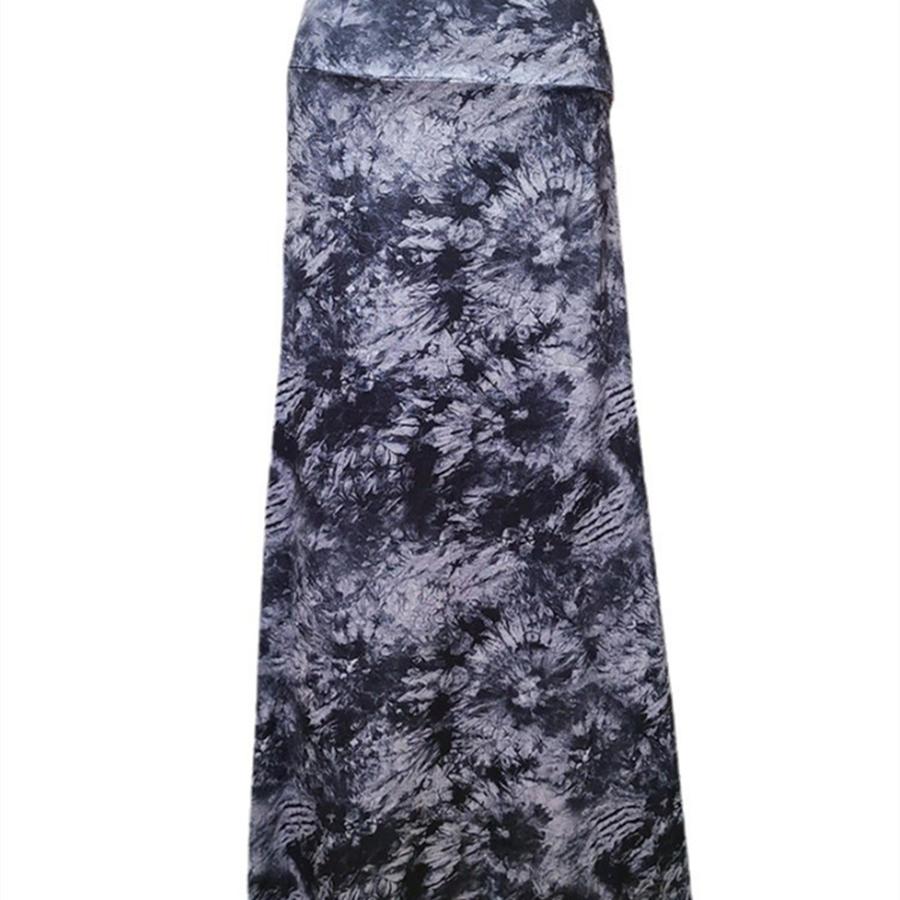 Summer Women's Leopard Print High Waist Long A-Line Maxi Skirt Bohemian Dress