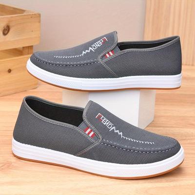 Scarpe in Tessuto Antiscivolo Scarpe da Skateboard da Uomo Scarpe in Tela Leggere Traspiranti Scarpe Comode da Lavoro
