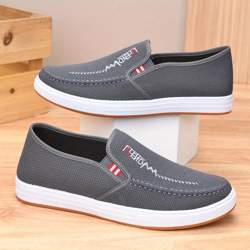 Scarpe in Tessuto Antiscivolo Scarpe da Skateboard da Uomo Scarpe in Tela Leggere Traspiranti Scarpe Comode da Lavoro